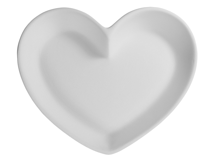 Bisque Heart Dish Small (Case of 6)