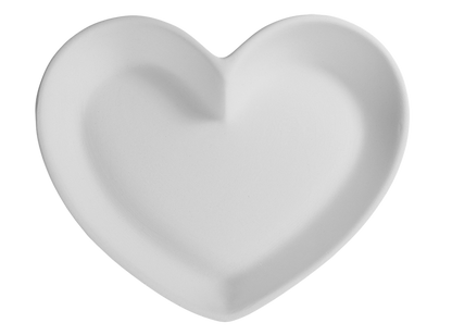 Bisque Heart Dish Small (Case of 6)