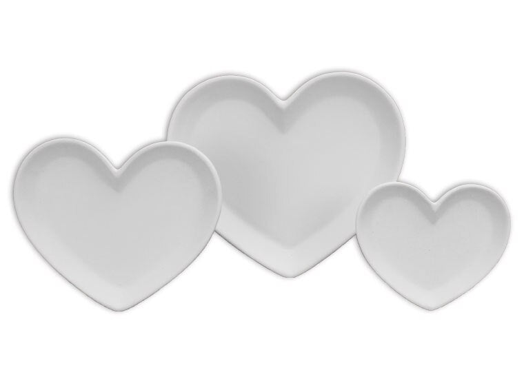 Bisque Heart Dish Small (Case of 6)