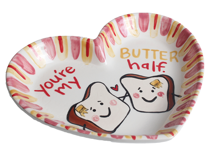 Bisque Heart Dish Small (Case of 6)
