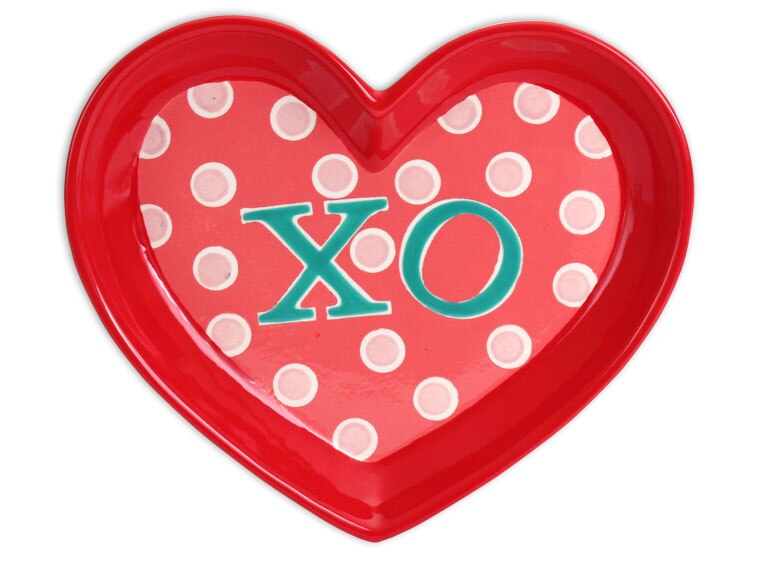 Bisque Heart Dish Large (Case of 4)