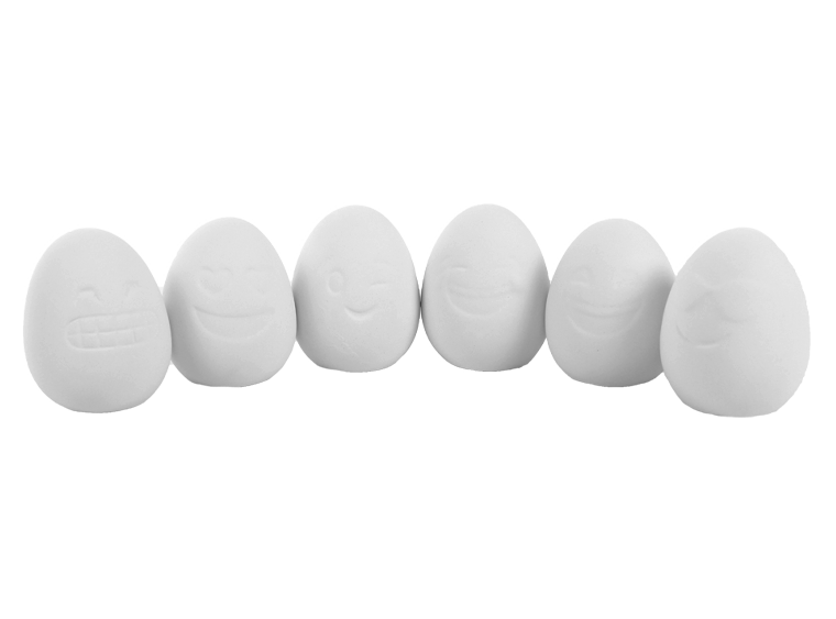 Bisque Emoji Easter Egg Set - 2 Sets Of 6 (Case of 12)