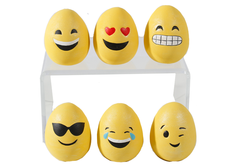 Bisque Emoji Easter Egg Set - 2 Sets Of 6 (Case of 12)