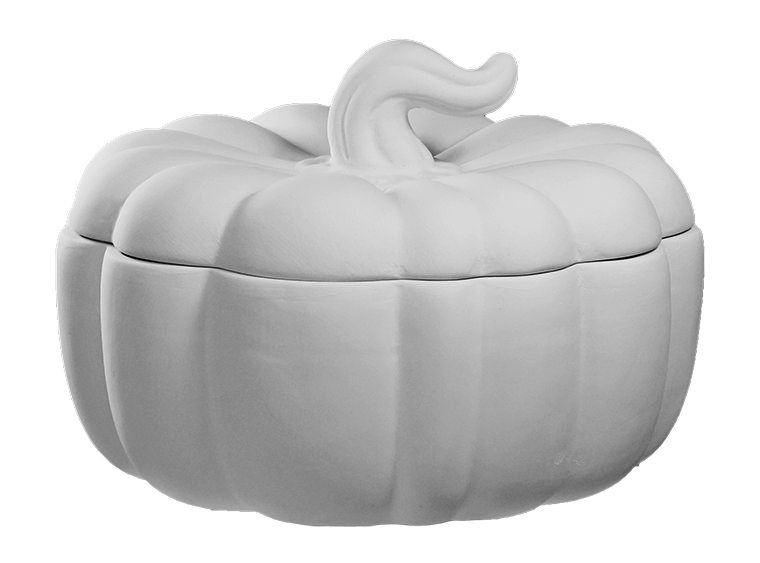 Bisque Pumpkin Jar (Case of 2)