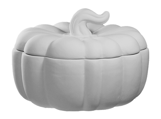 Bisque Pumpkin Jar (Case of 2)