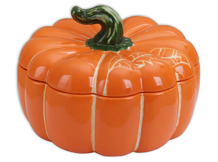 Bisque Pumpkin Jar (Case of 2)