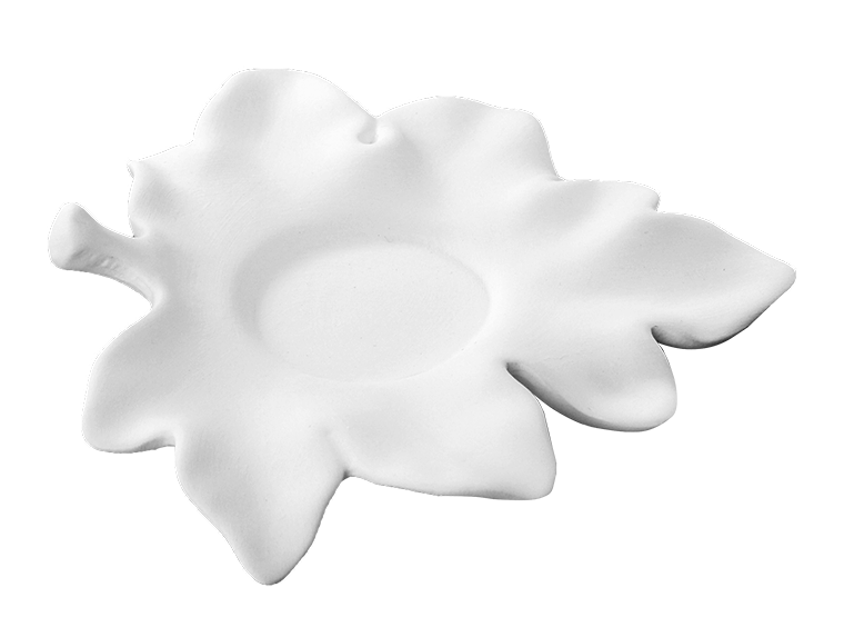 Bisque Leaf Votive (Case of 12)