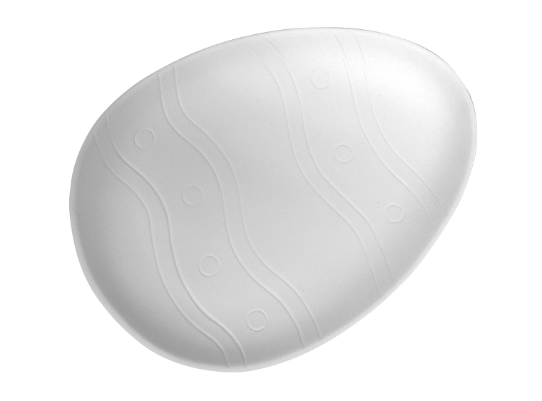 Bisque Easter Egg Plate (Case of 4)