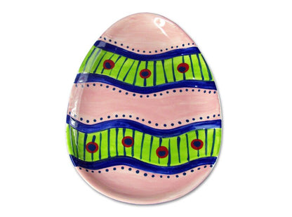 Bisque Easter Egg Plate (Case of 4)