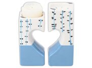 Bisque Heart Tea Light Holder (Case of 4)