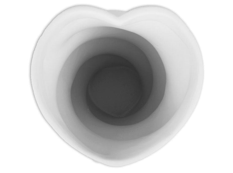 Bisque Hurricane Heart Vase (Case of 2)