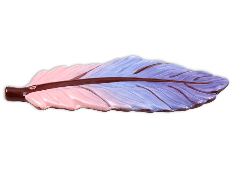 Bisque Feather Ornament (Case of 12)