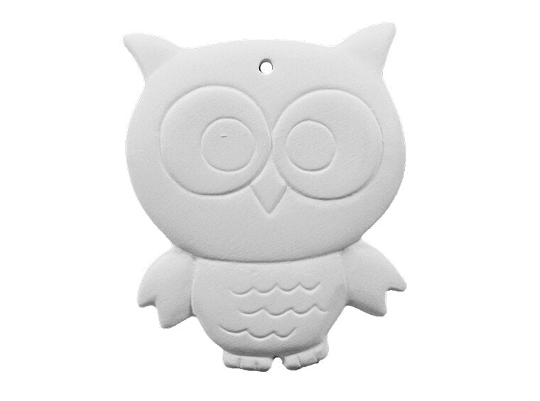 Bisque Kooky Owl Ornament (Case of 12)