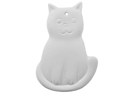Bisque Sassy Cat Ornament (Case of 12)