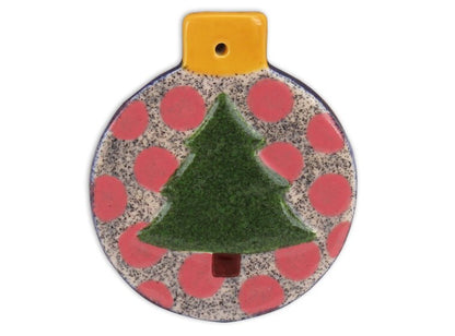 Bisque Flat Ball Christmas Tree Ornament (Case of 12)
