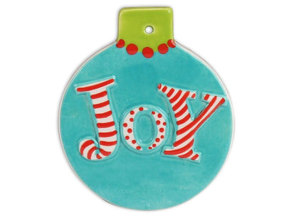 Bisque Flat Ball Joy Ornament (Case of 12)