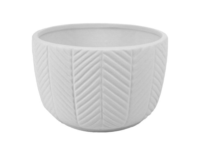 Bisque Herringbone Bowl (Case of 4)