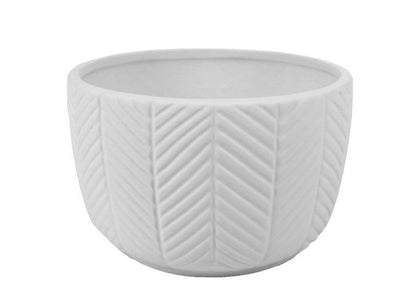 Bisque Herringbone Bowl (Case of 4)