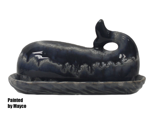 Bisque Whale Butter Dish (Case of 3)