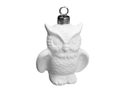 Bisque Hoolio Owl Ornament (Case of 12)