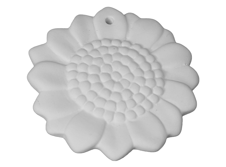 Bisque Sunflower Ornament (Case of 12)