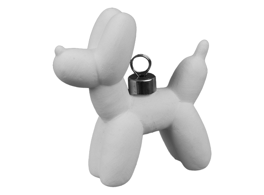 Bisque Balloon Puppy Ornament (Case of 8)