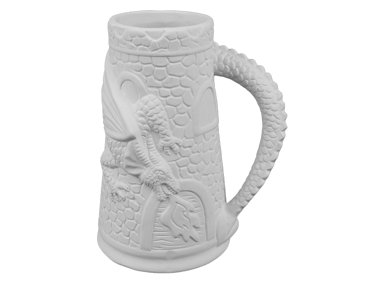 Bisque Dragon Keep Stein (Case of 4)