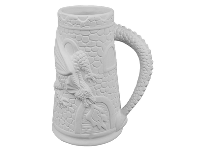 Bisque Dragon Keep Stein (Case of 4)
