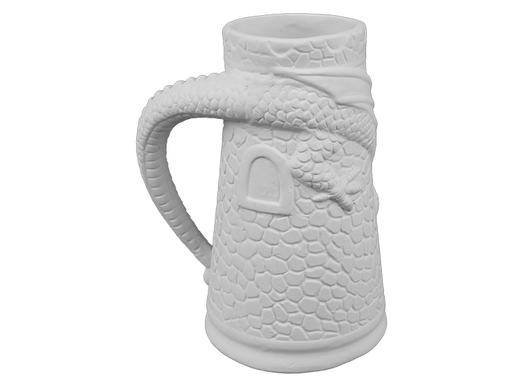 Bisque Dragon Keep Stein (Case of 4)
