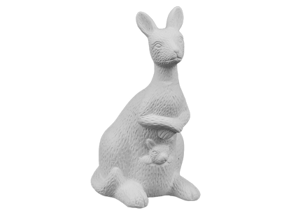 Bisque Mama And Baby Kangaroo (Case of 6)