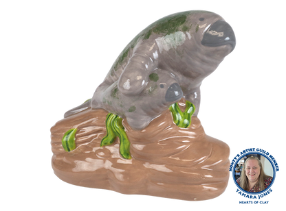 Bisque Mama And Baby Manatee (Case of 4)