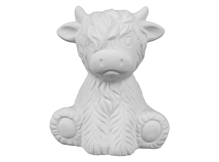 Bisque Harvey Highland Cow Party Pal (Case of 8)