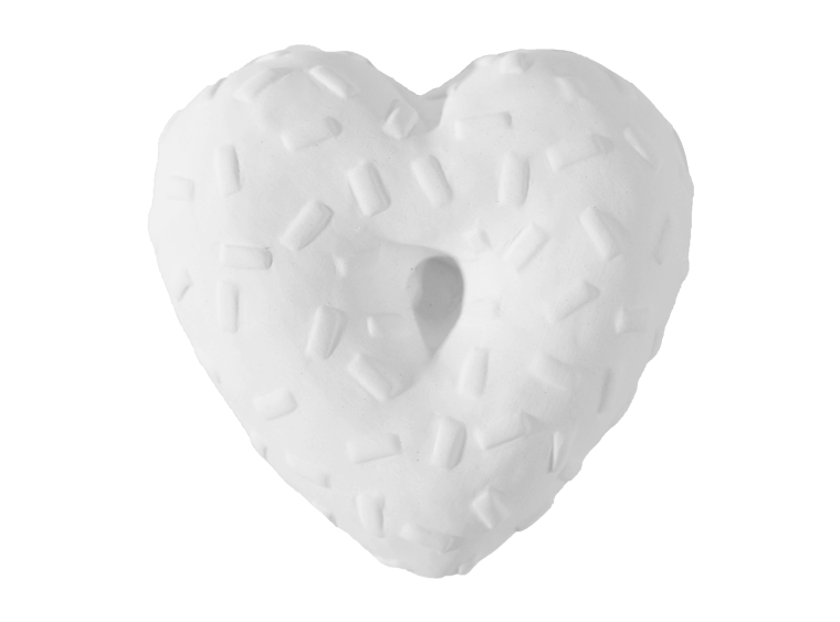 Bisque Donut Heart Box (Case of 6)