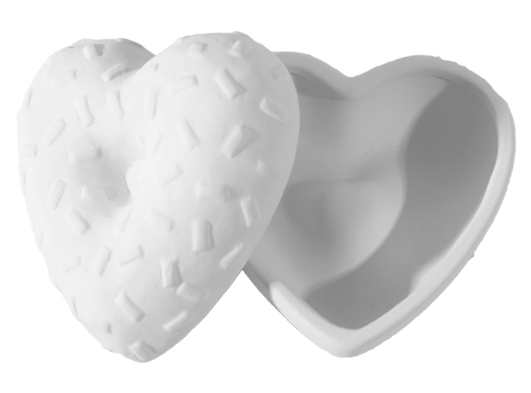 Bisque Donut Heart Box (Case of 6)