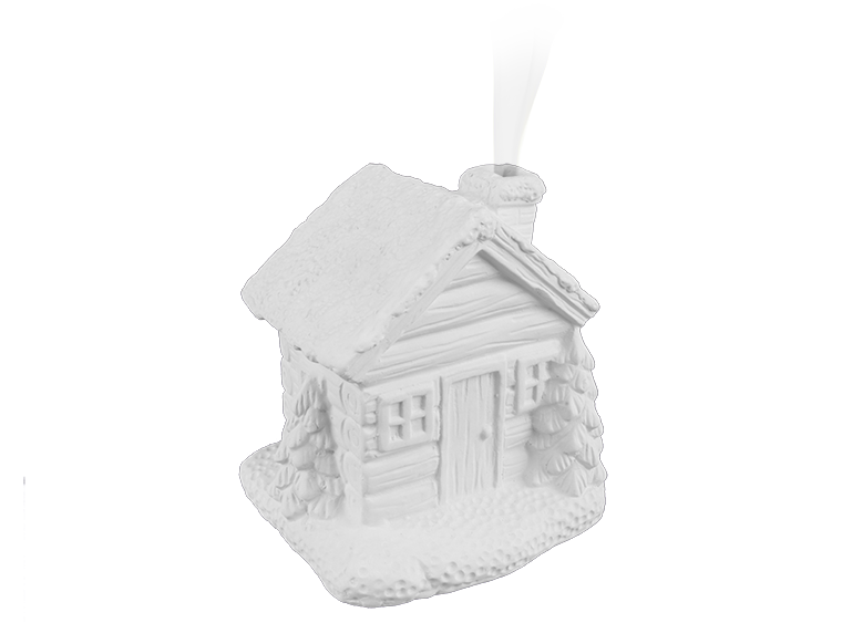 Bisque Cozy Cottage Incense Holder (Case of 4)