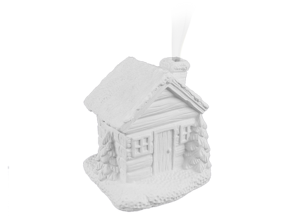 Bisque Cozy Cottage Incense Holder (Case of 4)