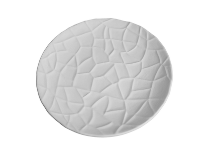 Bisque Mudcrack Plate (Case of 6)