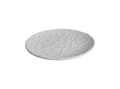 Bisque Mudcrack Plate (Case of 6)