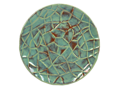 Bisque Mudcrack Plate (Case of 6)