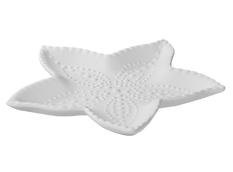 Bisque Starfish Dish (Case of 6)