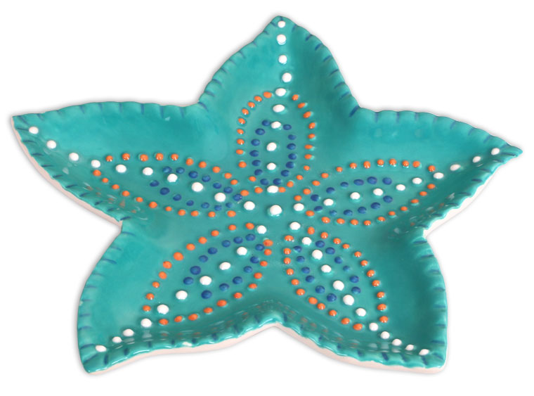 Bisque Starfish Dish (Case of 6)
