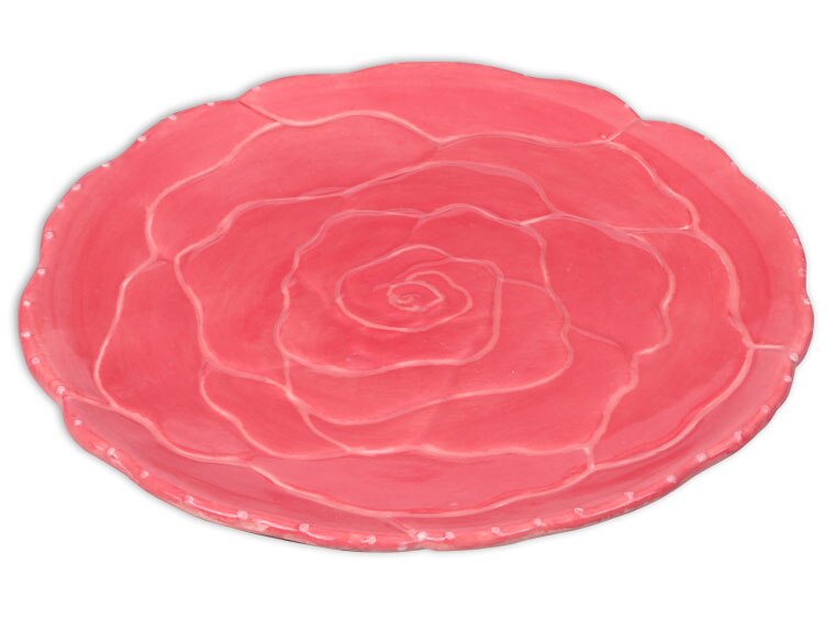 Bisque Rose Dish (Case of 6)