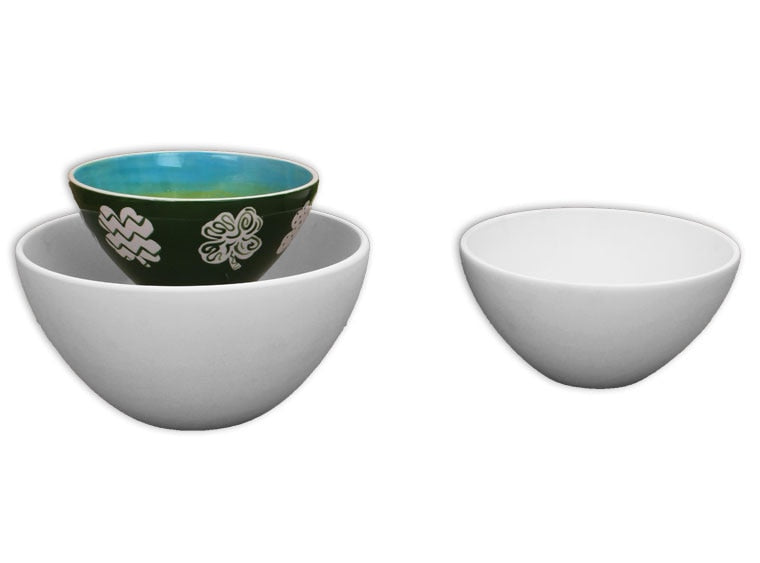 Bisque Contemporary Bowl (Case of 4)