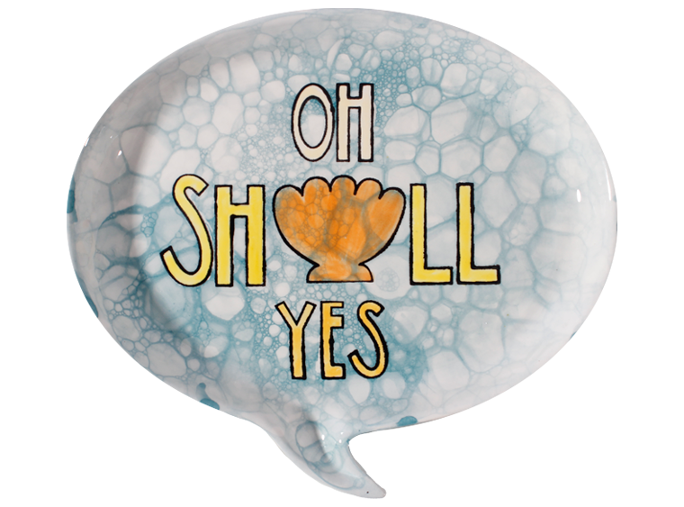 Bisque Oh Shell Yes Plate (Case of 8)