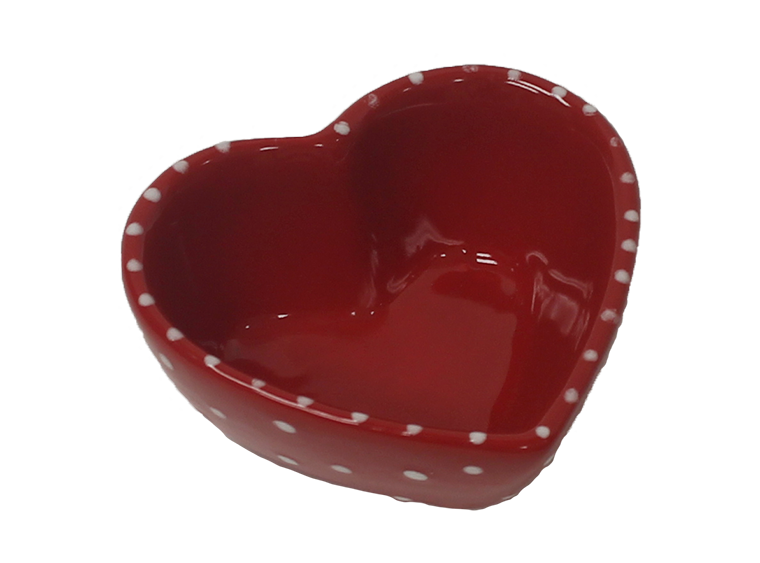 Bisque Heart Sauce Bowl (Case of 12)