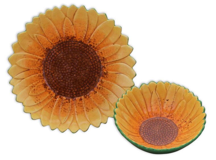 Bisque Sunflower Bowl (Case of 6)