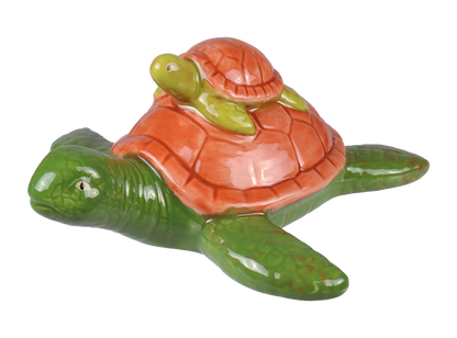 Bisque Mama And Baby Sea Turtle (Case of 4)