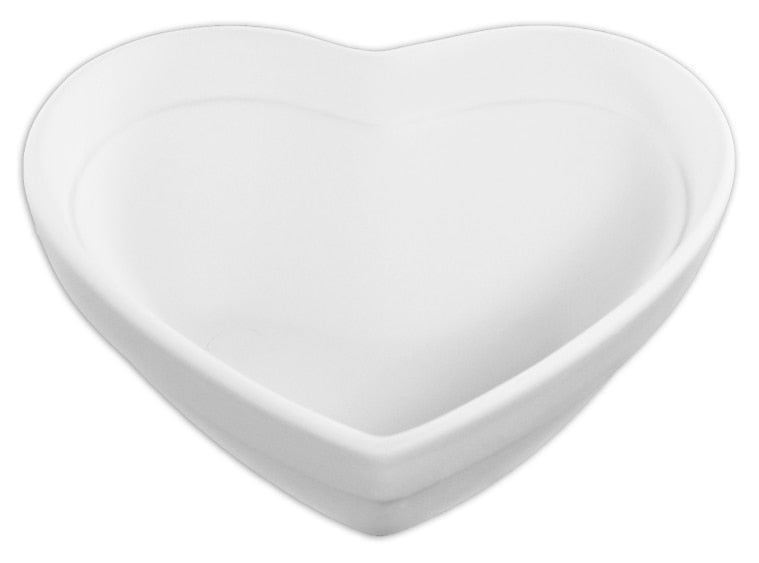 Bisque Happy Heart Dish (Case of 6)