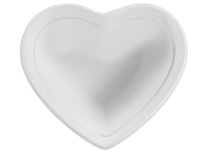 Bisque Happy Heart Dish (Case of 6)