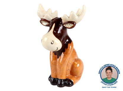 Bisque Maple The Moose Figurine (Case of 4)